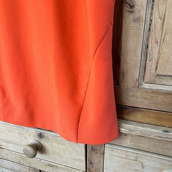 Elizabeth and James Orange Sleeveless Blouse Zip Back Autumn Tank Top Size‎ XS - Picture 6 of 10